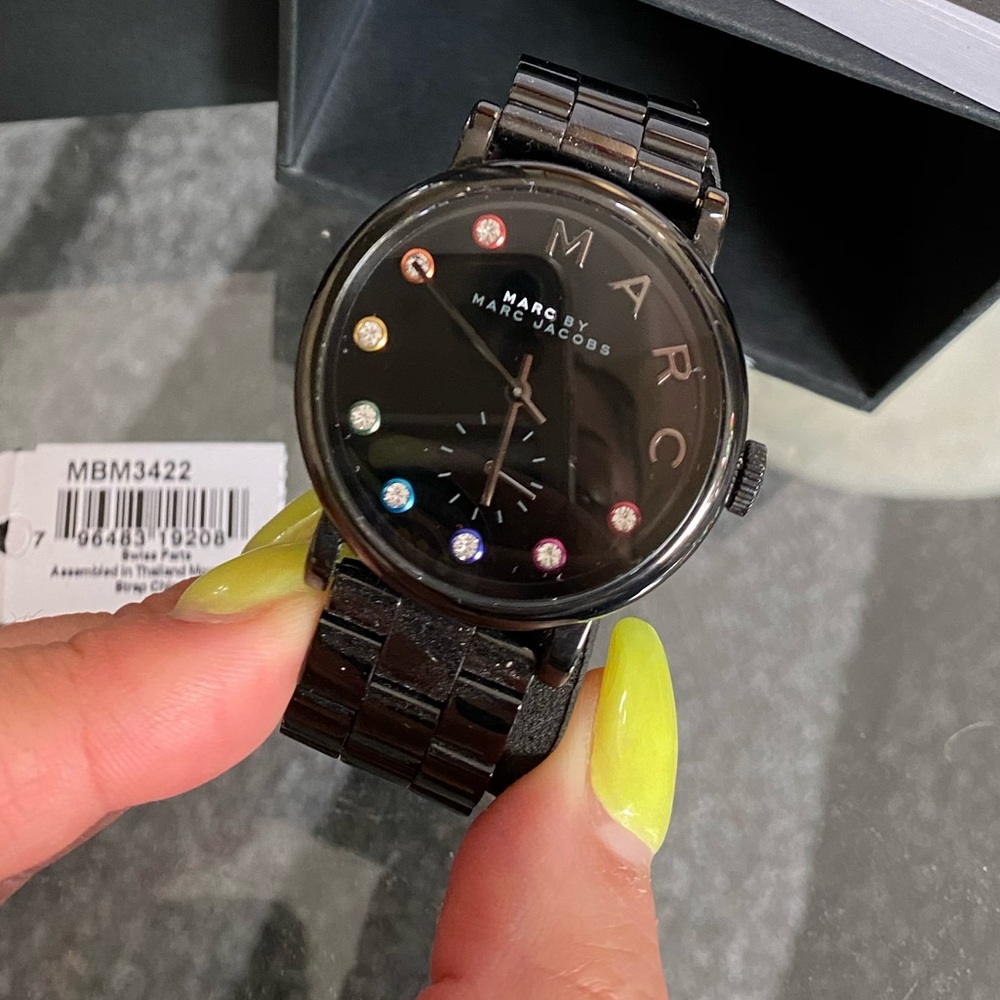 Marc Jacobs Baker Dexter Watch, 36mm In Black